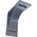 Ekena Millwork Morris Steel Bracket, Hammered Light Blue 3"W x 6"D x 6"H BKTM03X06X06MOHLB